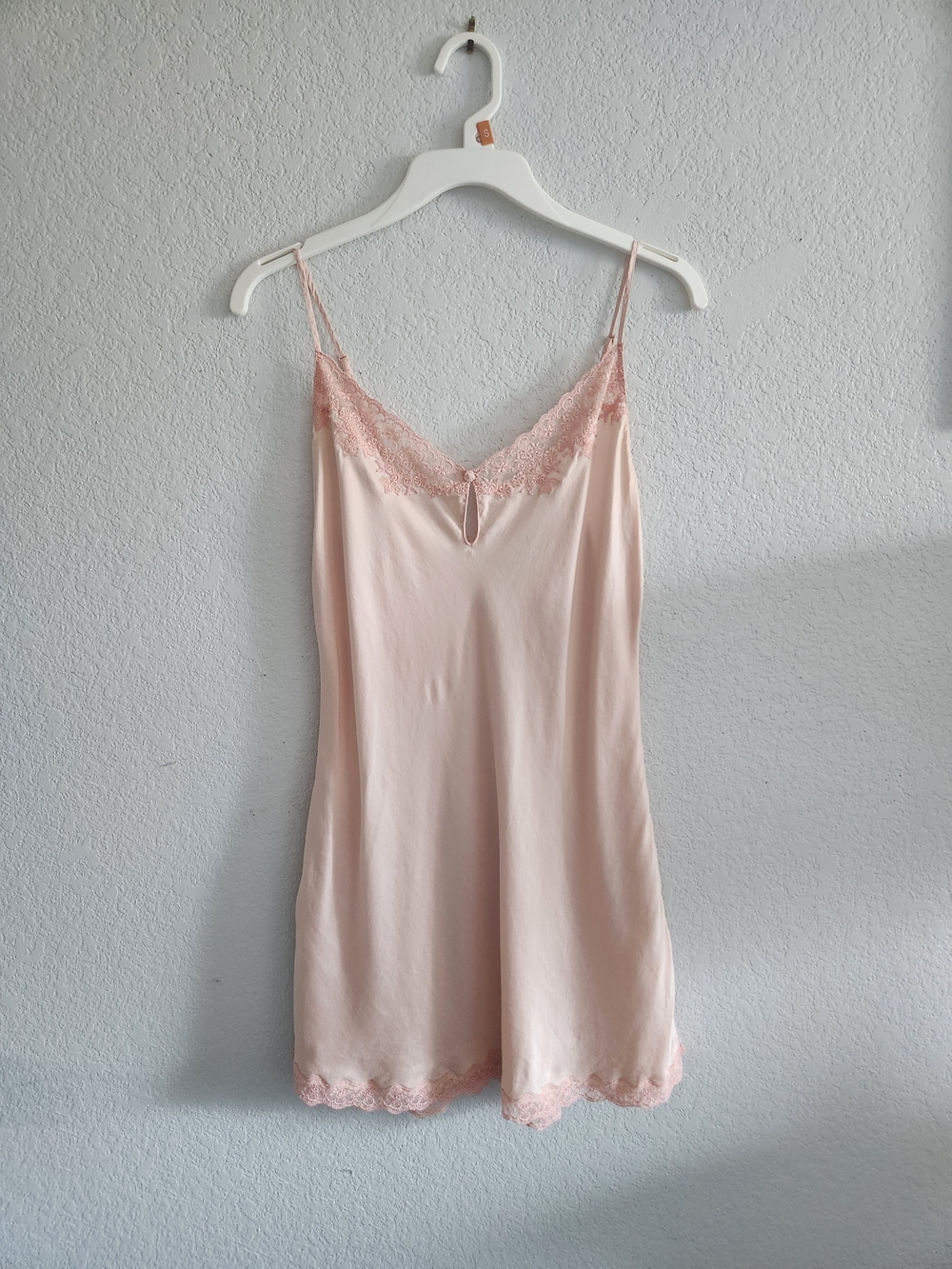 Victoria's Secret Pale Pink Lace-Trim Slip